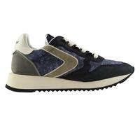 Valsport Magic Heritage Vintage Nylon Handmade Leather Trainers Made in Italy Blue, blue, 10.5 UK