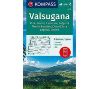 Valsugana Tesino 3-Set (656): mit Panoramen, inklusive Karte zur offline Verwendung in der KOMPASS-App, Fahrradfahren