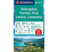Valsugana Trento D/I/E + Aktiv Guide (75): 5in1 Wanderkarte , mit Panorama, Aktiv Guide und Detailkarten inklusive Karte zur offline Verwendung in der KOMPASS-App. Fahrradfahren. Skitouren.