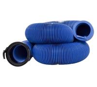 Valterra D04-0121 20' Blue Standard Bulk Quick Drain with Straight Hose Adapter, (1 fitting end only)
