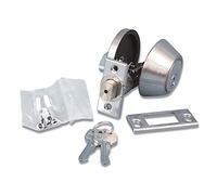 Valterra L32CS3008 Stainless Steel Single Cylinder Deadbolt-5/8 Latch, Silver