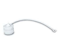Valterra T1020-1E EZ Coupler Hose Plug with Strap - 3/4" Male Thread, Off White
