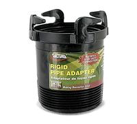 Valterra T1027 Rotating Rigid Sewer Pipe Adapter-3", Bayonet, Black, 3 Inch