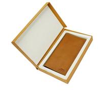 VALTIVA Long Mens Wallets | Stylish Ultra-Thin Business Card Holder Wallet for Men, (Brown)