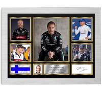 Valtteri Bottas Signed Autograph Photograph Display - Perfect for F1 Fans, A4 Poster + White Frame - Limited Edition Autograph Fan Gift - Collectible Memorabilia Merchandise