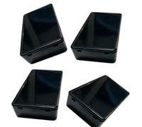 Valuables Storage Box Set of 4, Compact Discreet ABS Shell Case with Removable Lid for Jewelry Cash Bag Drawer Daily Organization Discreet Storage Case Valuables Organizer Small Jewelry Cash Holder