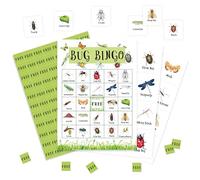 valucise Bug Bingo Game Cards, Insect Bingo Games for Adults, Bug Birthday Party Bingo Cards Supplies, Insect Party Decor Favors, Card Gifts for Friends Family Holiday, (Bug)