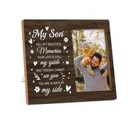 valucise Memorial Pictures Frame, My Son You Left Beautiful Memories Photo Frame, Sympathy Gifts For Loss Of Son, Farmhouse Home Living Room Bedroom Decoration -b30