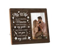valucise Memorial Pictures Frame, My Wife You Left Beautiful Memories Photo Frame, Sympathy Gifts For Loss Of Wife, Farmhouse Home Living Room Bedroom Decoration -b29