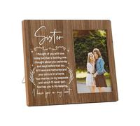 valucise Memorial Pictures Frame, Sister I Have You In My Heart Photo Frame, Sympathy Gifts For Loss Of Sister, Farmhouse Home Living Room Bedroom Decoration -b40