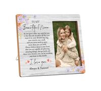 valucise Niece Pictures Frame, To My Beautiful Niece Photo Frame, Niece Gifts From Auntie, Niece Birthday Wedding Gifts, Farmhouse Home Living Room Bedroom Office Decoration -55
