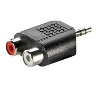 Value 11.99.4441 Adapter Jack Audio 3.5mm to RCA Phono Black