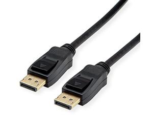 Value 11.99.5812, DP Display Port Cable V1.3/V1.4 Male to Male 3 m Black