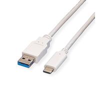 Value 11999011 USB 3.1 Cable A Male to C Male 1m White