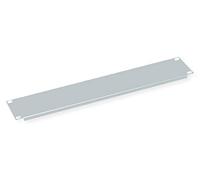 VALUE 19 inch blind plate 2 U, RAL 7035 light grey.