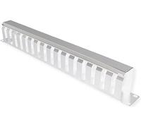 VALUE 19 inch front plate 1 U with manoeuvring channel 40 x 60 mm, grey