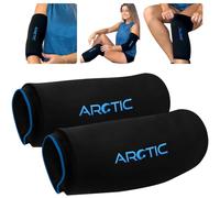 Value 2 Pack - Cold Therapy Compression Ice Sleeve, Knee Ice Pack Wrap for Injuries, Elbow, Quad & Hamstring Relief, Flexible & Reusable Cold Wrap Recovery for Meniscus, ACL, MCL, Ice & Heat Therapy
