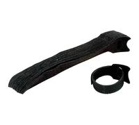 Value 25.99.5240 Hook-and-loop Cable Tie 20 pieces Black 15cm x 10mm
