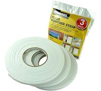 Value 4 Money 2 X 3 ROLLS DRAUGHT EXCLUDER FOAM - WATERPROOF SELF ADHESIVE BACKED TAPE - IDEAL FOR DOOR AND WINDOWS