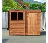 Value 5' 9" x 7' 10" Pent Shed - Premium Coated Overlap