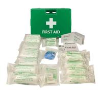 Value Aid 1-10 Person HSE Compliant First Aid Kit, Deluxe Hard Case, Workplace Safety, Fully Stocked for Offices & Businesses