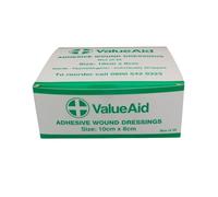 Value Aid Adhesive Wound Dressings - 10cm x 8cm - Box of 25
