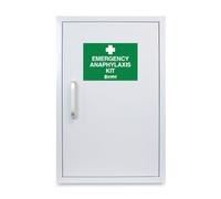 Value Aid Anaphylaxis Kit Storage Cabinet (Empty) - Wall-Mountable First Aid Cabinet for Adrenaline Auto-Injectors and Emergency Use