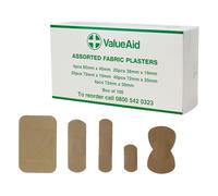 Value Aid Assorted Fabric Plasters - Box of 100