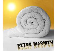 Value Comfort Home Heavy-Weight Extreme Warm 16.5 tog 100% Soft Silky Microfibre Feels Like Down Duvet Quilt Double 16.5