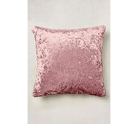 Value Comfort Home Set of 2 - Large Luxury Super Soft CRUSHED VELVET Filled Cushions Blush Pink