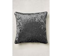 Value Comfort Home Set of 2 - Large Luxury Super Soft CRUSHED VELVET Filled Cushions Charcoal