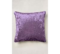 Value Comfort Home Set of 2 - Large Luxury Super Soft CRUSHED VELVET Filled Cushions - Colour Options Aubergine (2)
