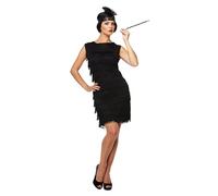 Value Costume: Flapper Black One Size 10-14 UK