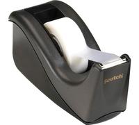 Value Desktop Tape Dispenser 1 core TwoTone Black Set of 2