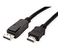 Value DisplayPort Cable DP-HDTV. M/M. Black. 1.5m