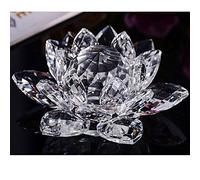 Value for Money Products Crystal Lotus Flower Bouquet Large Size Craft Home Decoration Birthday Wedding Gift Crystal Glass White