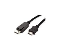 Value 11.99.5781 DisplayPort to HDMI adapter cable Black 2.00 m Sh...