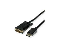 VALUE Kabel DisplayPort - VGA, M / M, zwart, 3 m
