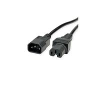 Value Appliance Cable C14/C15 Black PVC 3m 250V 10A