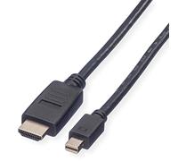 Value Mini DisplayPort Cable Mini DP-HDTV ST/ST Black 3 m