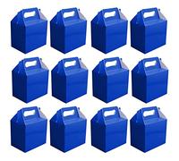 VALUE PACK 12 x Choose Your Colour Paper Lunch / Going Home Present / Picnic Boxes (Blue)