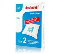 Value pack - 20 vacuum cleaner bags suitable Miele - S 4 - S 4241/S4241 by dustwave® branded vacuum cleaner bags - Made in Germany + incl. Micro-filter.