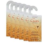 VALUE PACK 6x Anti Moth Cedar Hanging Sachets from Colibri - A Natural Moth Repellent