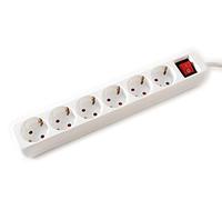 Value Power Strip 6-way With Switch. CEE7/4 Outlet