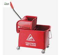 Mobile Mop Bucket and Wringer 20 Litre Red 101248 RD
