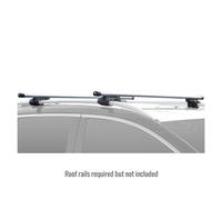 Summit SUM-002 Roof Bar to Fit Cars with Running Rails, Aluminium 1.2m,Siliver