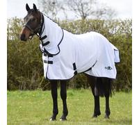 Value Saxon Mesh Combo Neck Horse Summer Fly Rug - White Mesh