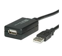 VALUE USB 2.0 Active Extension Cable with Repeater 12 m Black