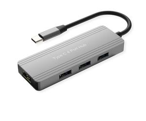 VALUE USB 3.2 Gen 1 Hub, 4-Way, USB-C Connection Cable