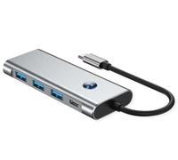 VALUE USB Type C Docking Station, HDMI 4K60, 3X USB A + Type C PD, 1x SD/MicroSD (TF)